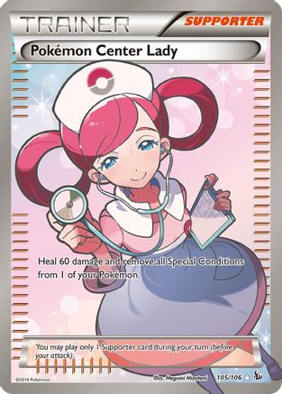 Pokemon Center Lady (105/106) [XY: Flashfire] - Trinity Hobby