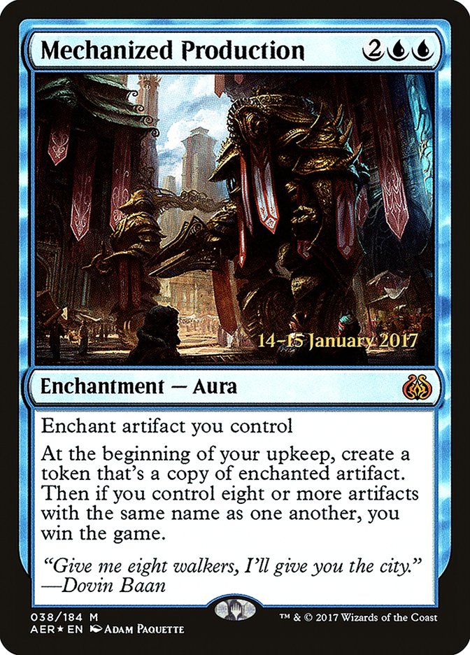 Mechanized Production [Aether Revolt Prerelease Promos] - Trinity Hobby