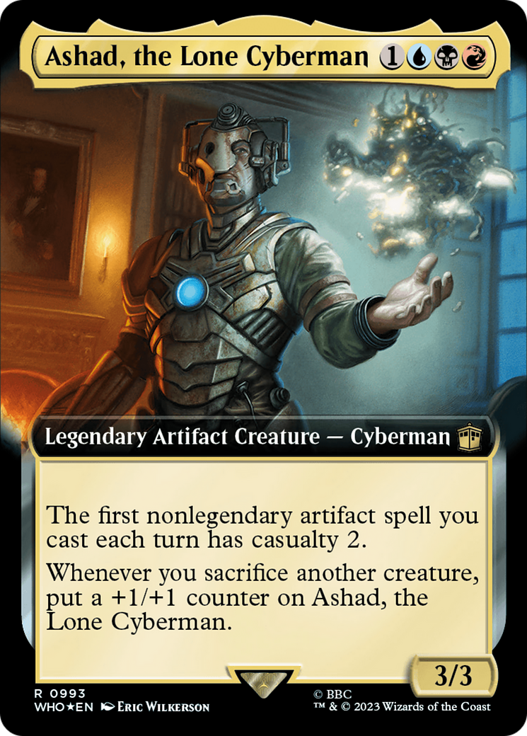 Ashad, the Lone Cyberman (Extended Art) (Surge Foil) [Doctor Who] - Trinity Hobby