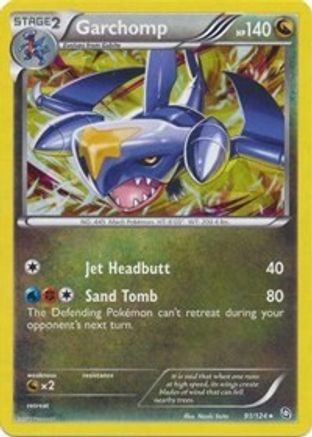 Garchomp (91/124) (Cracked Ice Holo) (Theme Deck Exclusive) [Black & White: Dragons Exalted] - Trinity Hobby