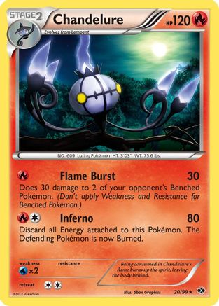 Chandelure (20/99) [Black & White: Next Destinies] - Trinity Hobby