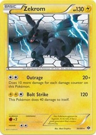 Zekrom (50/99) (Theme Deck Exclusive) [Black & White: Next Destinies] - Trinity Hobby