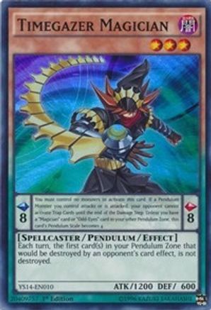 Timegazer Magician [YS14-EN010] Super Rare - Trinity Hobby