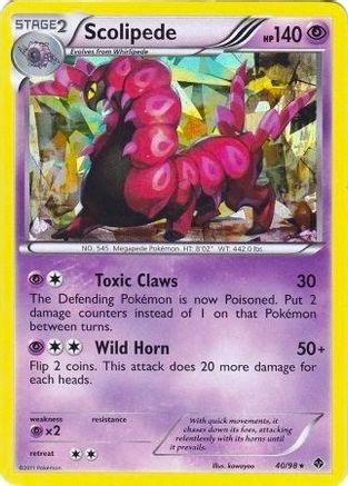 Scolipede (40/98) (Theme Deck Exclusive) [Black & White: Emerging Powers] - Trinity Hobby