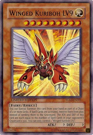 Winged Kuriboh LV9 [YG03-EN001] Ultra Rare - Trinity Hobby