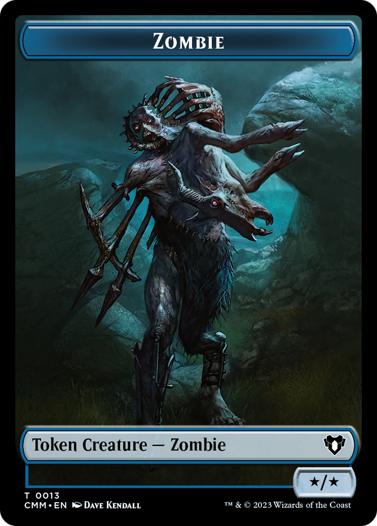 Zombie Token (13) [Commander Masters Tokens] - Trinity Hobby