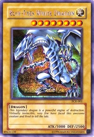 Blue-Eyes White Dragon (Power of Chaos: Kaiba the Revenge) [PCK-001] Secret Rare - Trinity Hobby