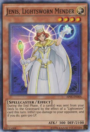 Jenis, Lightsworn Mender [AP05-EN005] Super Rare - Trinity Hobby