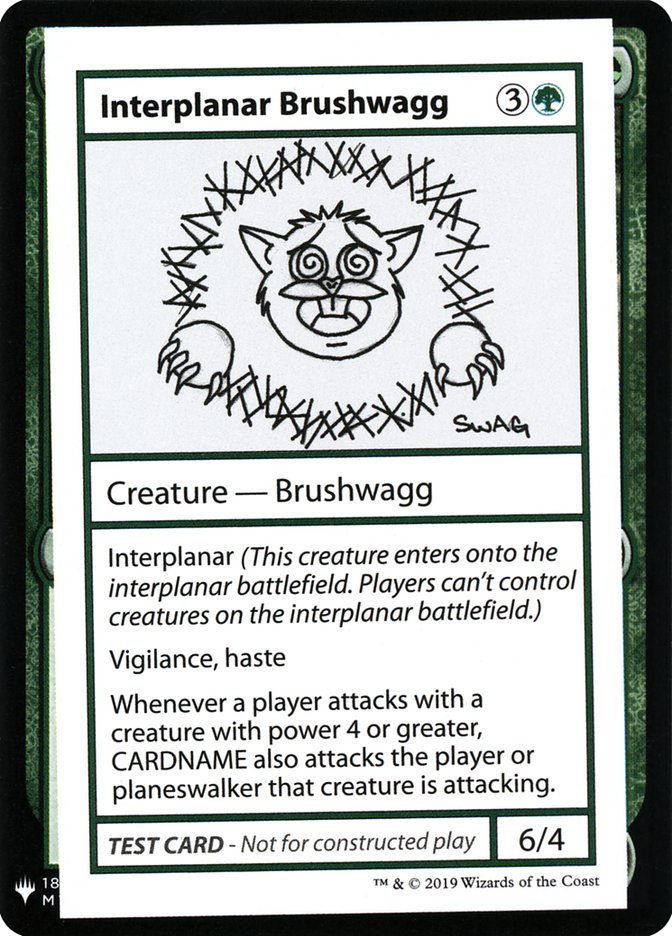 Interplanar Brushwagg [Mystery Booster Playtest Cards] - Trinity Hobby