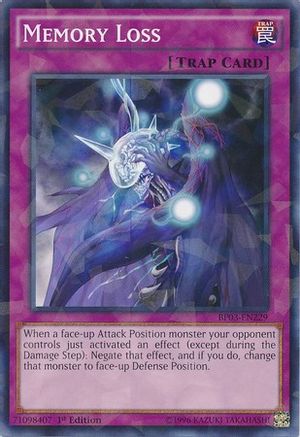 Memory Loss [BP03-EN229] Shatterfoil Rare - Trinity Hobby