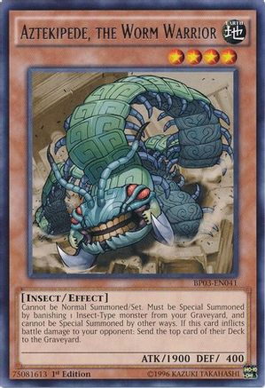 Aztekipede, the Worm Warrior [BP03-EN041] Rare - Trinity Hobby