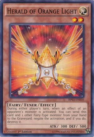 Herald of Orange Light [BP03-EN050] Common - Trinity Hobby