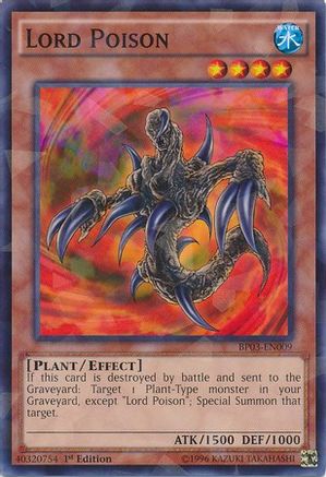 Seigneur Poison [BP03-EN009] Shatterfoil Rare 