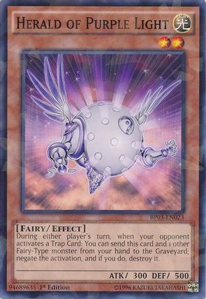 Herald of Purple Light [BP03-EN023] Shatterfoil Rare - Trinity Hobby