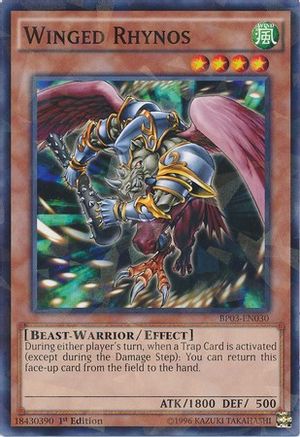 Winged Rhynos [BP03-EN030] Shatterfoil Rare - Trinity Hobby
