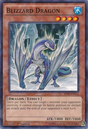 Blizzard Dragon [BP03-EN031] Shatterfoil Rare - Trinity Hobby