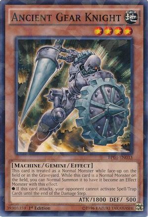 Ancient Gear Knight [BP03-EN033] Shatterfoil Rare - Trinity Hobby