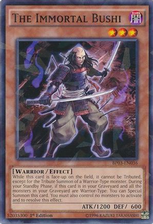 The Immortal Bushi [BP03-EN036] Shatterfoil Rare - Trinity Hobby