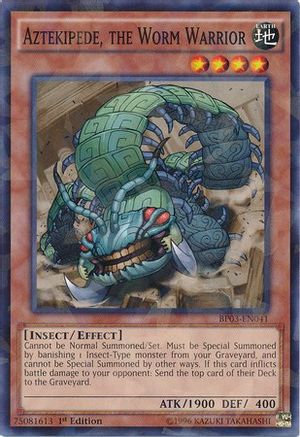 Aztekipede, the Worm Warrior [BP03-EN041] Shatterfoil Rare - Trinity Hobby