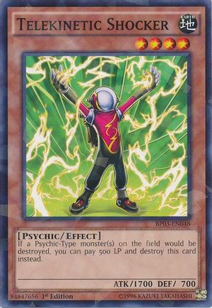 Telekinetic Shocker [BP03-EN048] Shatterfoil Rare - Trinity Hobby