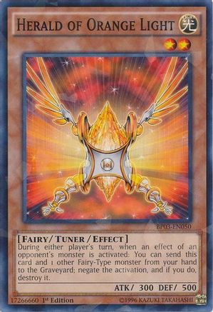 Herald of Orange Light [BP03-EN050] Shatterfoil Rare - Trinity Hobby