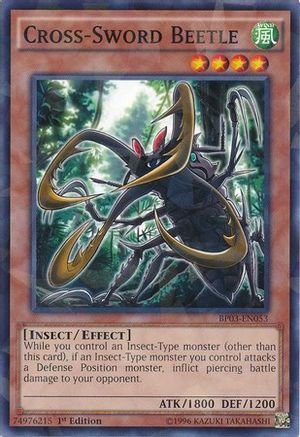 Cross-Sword Beetle [BP03-EN053] Shatterfoil Rare - Trinity Hobby