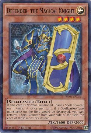 Defender, The Magical Knight [BP03-EN054] Shatterfoil Rare - Trinity Hobby
