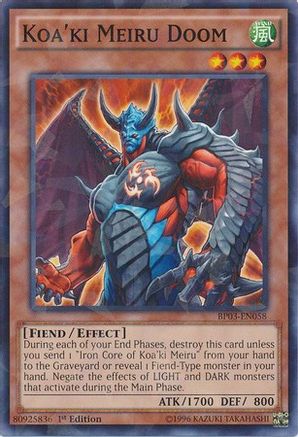 Koa'ki Meiru Doom [BP03-EN058] Shatterfoil Rare - Trinity Hobby