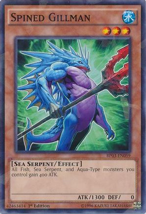 Spined Gillman [BP03-EN059] Shatterfoil Rare - Trinity Hobby
