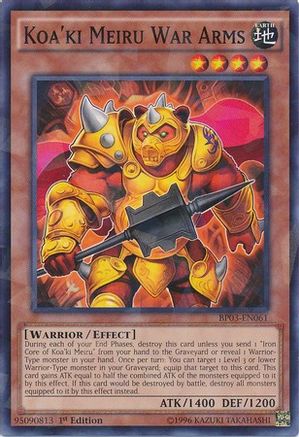 Koa'ki Meiru War Arms [BP03-EN061] Shatterfoil Rare - Trinity Hobby