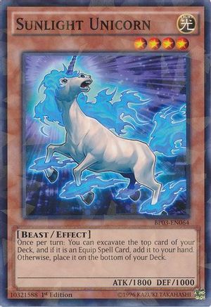 Sunlight Unicorn [BP03-EN064] Shatterfoil Rare - Trinity Hobby