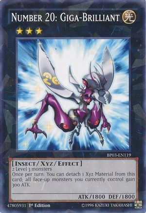 Number 20: Giga-Brilliant [BP03-EN119] Shatterfoil Rare - Trinity Hobby