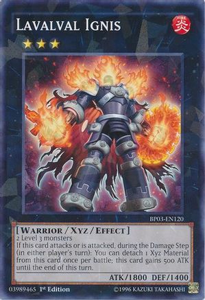 Lavalval Ignis [BP03-EN120] Shatterfoil Rare - Trinity Hobby