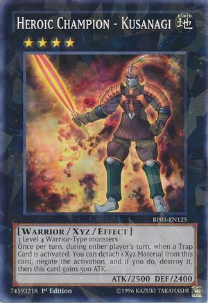 Heroic Champion - Kusanagi [BP03-EN125] Shatterfoil Rare - Trinity Hobby