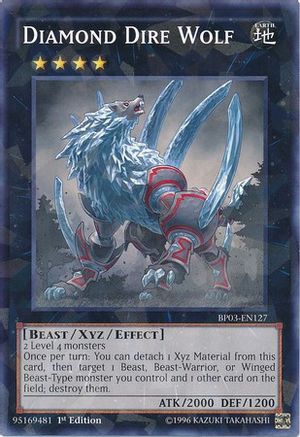 Diamond Dire Wolf [BP03-EN127] Shatterfoil Rare - Trinity Hobby