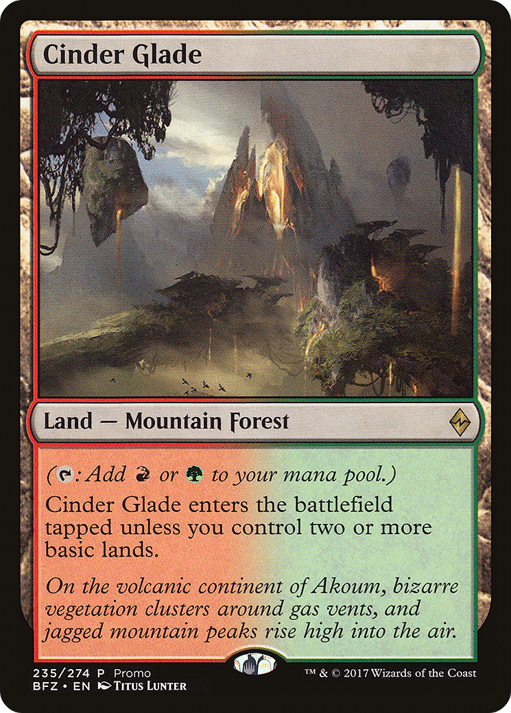 Cinder Glade (Promo) [Standard Showdown Promos] - Trinity Hobby