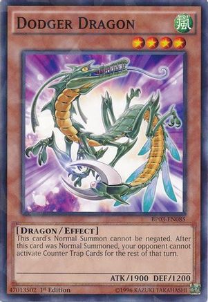 Dodger Dragon [BP03-EN085] Shatterfoil Rare - Trinity Hobby