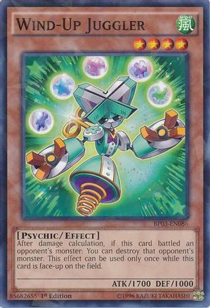 Wind-Up Juggler [BP03-EN086] Shatterfoil Rare - Trinity Hobby