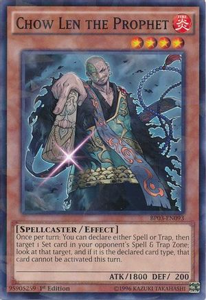 Chow Len the Prophet [BP03-EN093] Shatterfoil Rare - Trinity Hobby