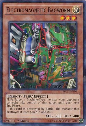 Electromagnetic Bagworm [BP03-EN100] Shatterfoil Rare - Trinity Hobby