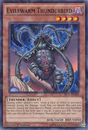 Evilswarm Thunderbird [BP03-EN104] Shatterfoil Rare - Trinity Hobby