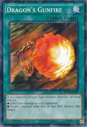 Dragon's Gunfire [BP03-EN141] Shatterfoil Rare - Trinity Hobby