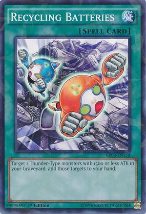 Recycling Batteries [BP03-EN158] Shatterfoil Rare - Trinity Hobby
