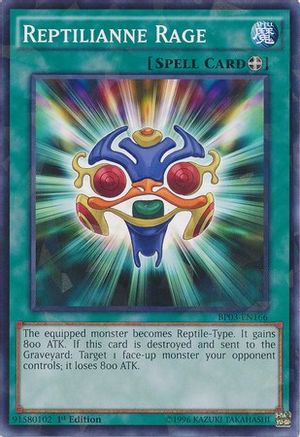 Reptilianne Rage [BP03-EN166] Shatterfoil Rare - Trinity Hobby