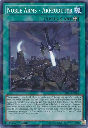 Noble Arms - Arfeudutyr [BP03-EN181] Shatterfoil Rare - Trinity Hobby