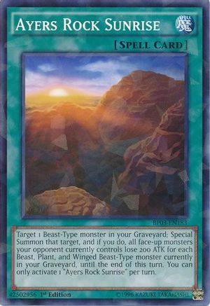 Ayers Rock Sunrise [BP03-EN183] Shatterfoil Rare - Trinity Hobby