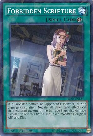 Forbidden Scripture [BP03-EN184] Shatterfoil Rare - Trinity Hobby