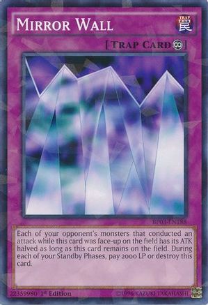 Mirror Wall [BP03-EN188] Shatterfoil Rare - Trinity Hobby