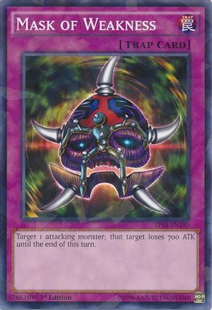 Mask of Weakness [BP03-EN190] Shatterfoil Rare - Trinity Hobby