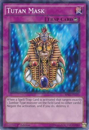 Masque Tutan [BP03-EN195] Shatterfoil Rare 